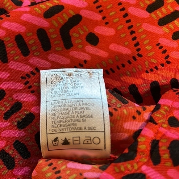 𝅺JACK Pink Red Geometric Sleeveless Keyhold back Skater Dress  Size: Small - Picture 10 of 14